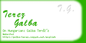 terez galba business card